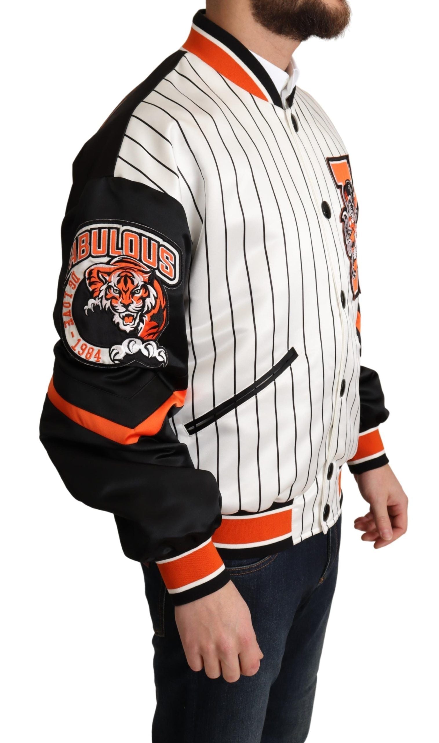 Dolce & Gabbana Multicolor Bomber King Logo #DGMILLENNIALS Jacket Dolce & Gabbana