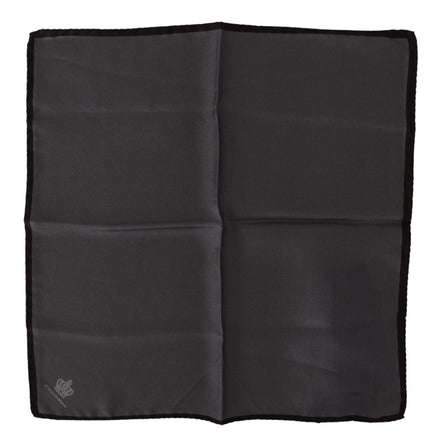 Dolce & Gabbana Gray 100% Silk Square Handkerchief Gray 100% Silk Square Handkerchief Dolce & Gabbana
