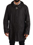 Dolce & Gabbana Black Hooded Mens Trench Coat Jacket Dolce & Gabbana