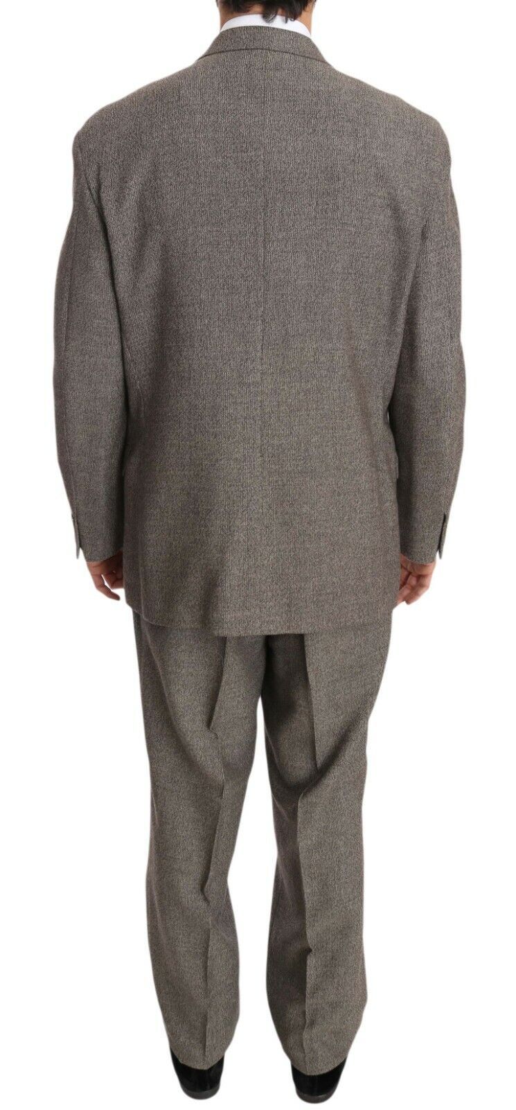 Fendi Brown Wool Regular Single  Breasted Suit Fendi