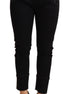 Ermanno Scervino Black Low Waist Skinny Slim Trouser Cotton  Jeans Ermanno Scervino