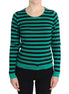 Dolce & Gabbana Green Black Silk Cashmere Sweater Dolce & Gabbana