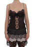 Dolce & Gabbana Black Silk Lace Babydoll Lingerie Top Dolce & Gabbana