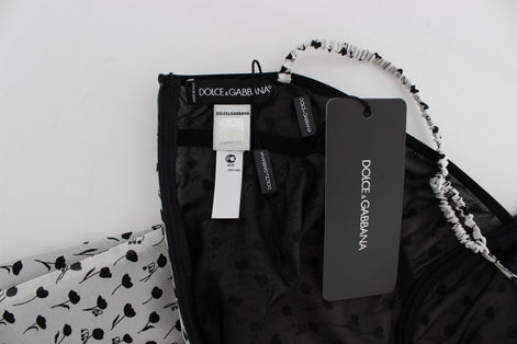 Dolce & Gabbana Black Silk Lace Babydoll Lingerie Top Dolce & Gabbana