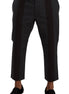 Dolce & Gabbana Gray Bordeaux Striped Cropped Trouser Pants Dolce & Gabbana