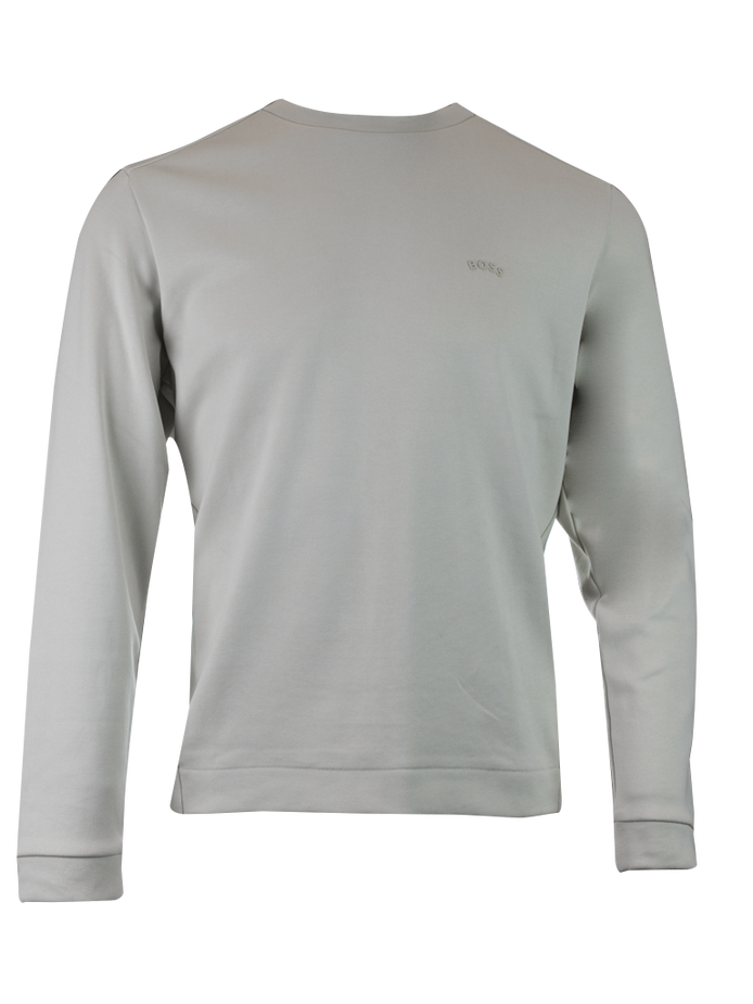 Hugo Boss Beige Cotton Round Neck Sweatshirt Hugo Boss