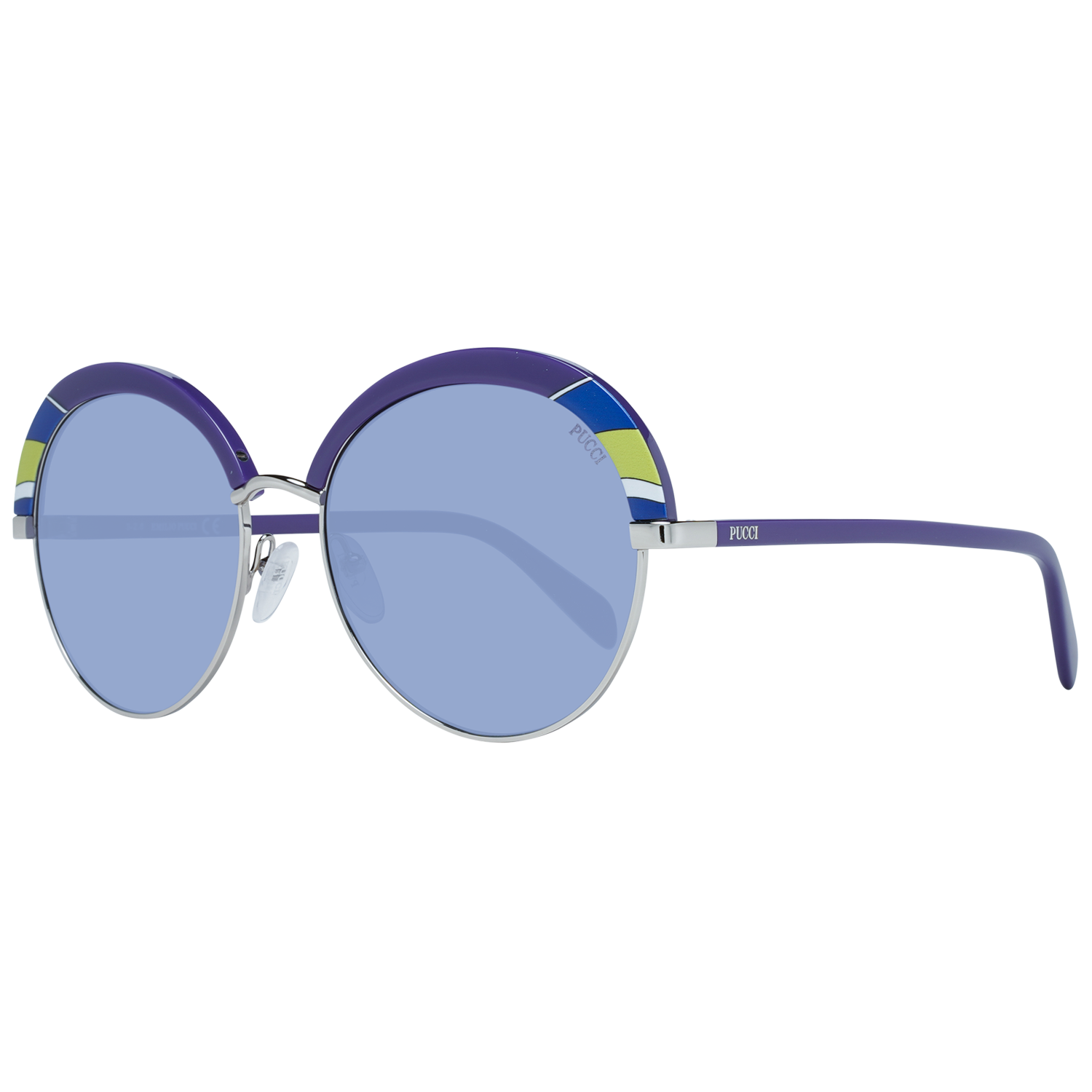 Emilio Pucci Purple Metal & Plastic Sunglasses Emilio Pucci
