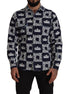 Dolce & Gabbana Blue Denim Stretch DG Crown Logo Casual Shirt Dolce & Gabbana