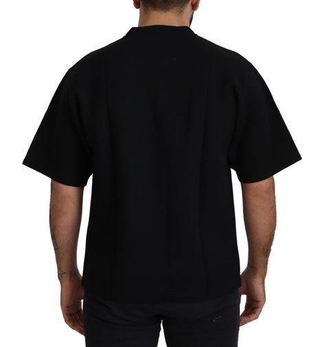 Dolce & Gabbana Black Logo Cotton Crewneck T-shirt Dolce & Gabbana