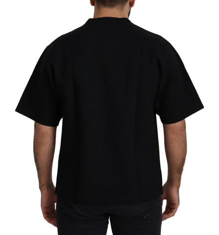 Dolce & Gabbana Black Logo Cotton Crewneck T-shirt Dolce & Gabbana