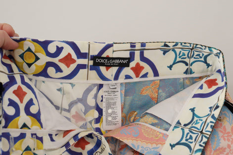 Dolce & Gabbana Multicolor High Waist Hot Pants Shorts Dolce & Gabbana