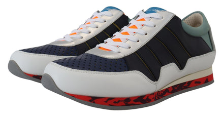 Dolce & Gabbana Multicolor Leather Sport Low Top Sneakers Dolce & Gabbana