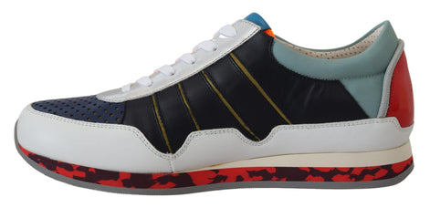 Dolce & Gabbana Multicolor Leather Sport Low Top Sneakers Dolce & Gabbana