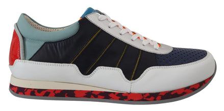 Dolce & Gabbana Multicolor Leather Sport Low Top Sneakers Dolce & Gabbana