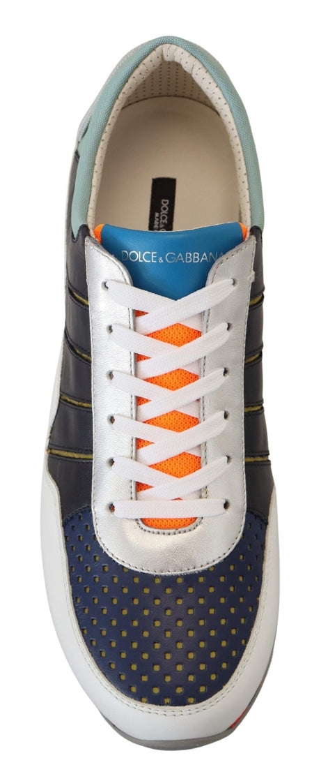 Dolce & Gabbana Multicolor Leather Sport Low Top Sneakers Dolce & Gabbana