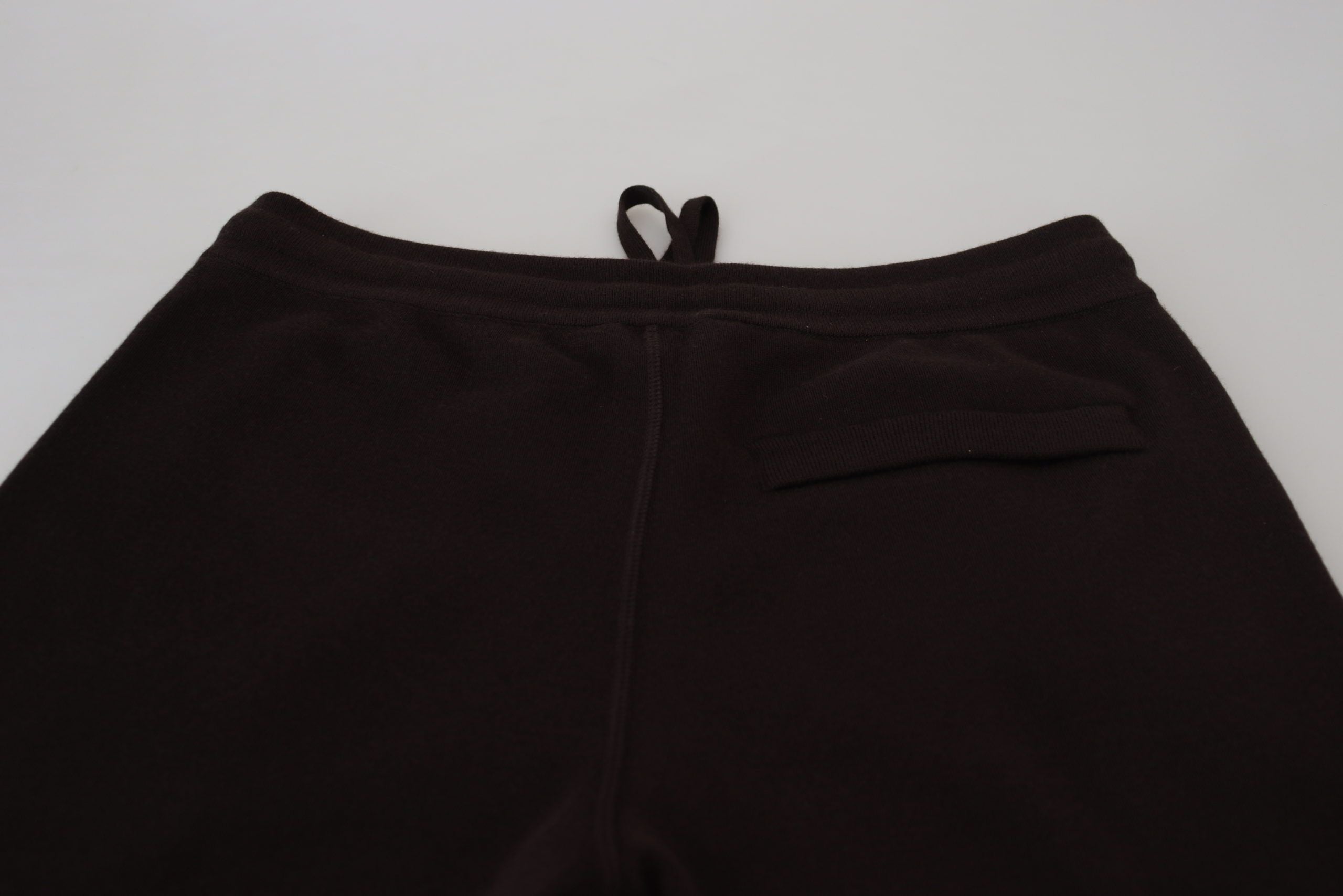 Dolce & Gabbana Brown Cashmere Trousers Bottoms Drawstring Pants Dolce & Gabbana