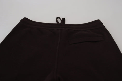 Dolce & Gabbana Brown Cashmere Trousers Bottoms Drawstring Pants Dolce & Gabbana