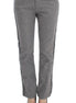 Ermanno Scervino Gray Cotton Straight Fit Casual Pants Ermanno Scervino
