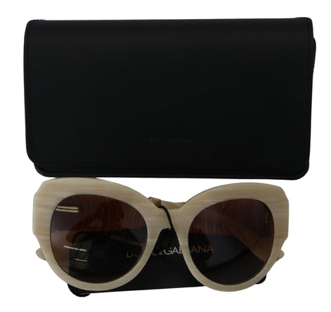 Dolce & Gabbana Beige Acetate Full Rim Brown Lense DG4294 Sunglasses Dolce & Gabbana