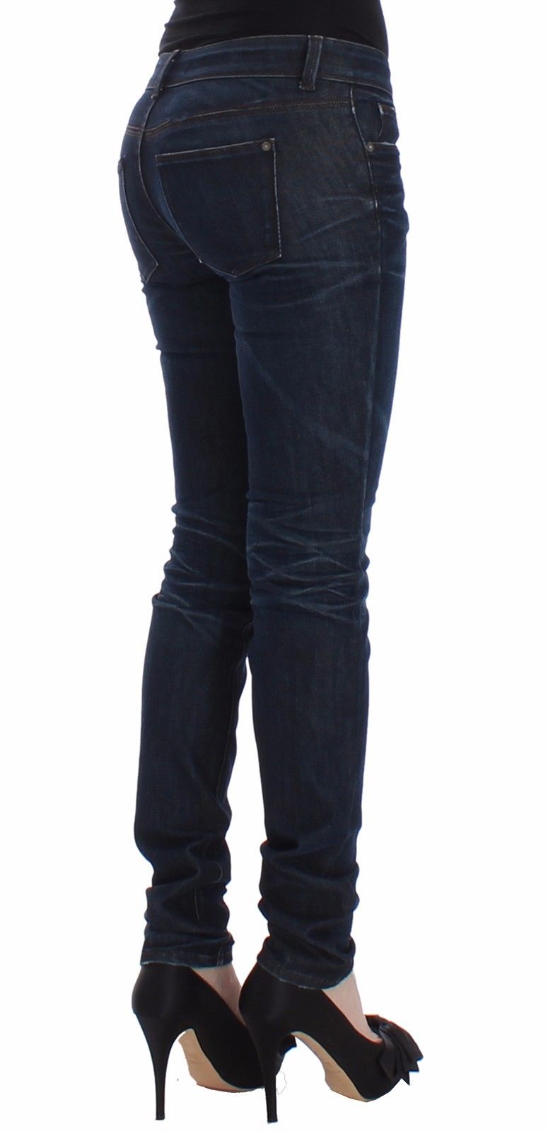 Ermanno Scervino Blue Slim Jeans Denim Pants Skinny Leg Stretch Ermanno Scervino