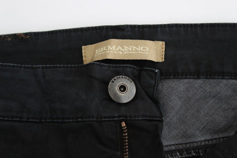 Ermanno Scervino Blue Slim Jeans Denim Pants Skinny Leg Straight Ermanno Scervino