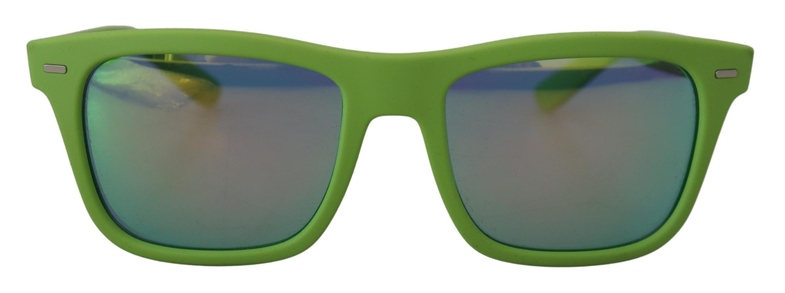 Dolce & Gabbana Green Rubber Full Rim Frame Shades DG6095 Acid Sunglasses Dolce & Gabbana