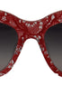 Dolce & Gabbana Red Lace Acetate Rectangle Shades  DG4231F  Sunglasses Dolce & Gabbana