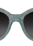 Dolce & Gabbana Blue Lace Acetate Crystal Round DG4190 Sunglasses Dolce & Gabbana