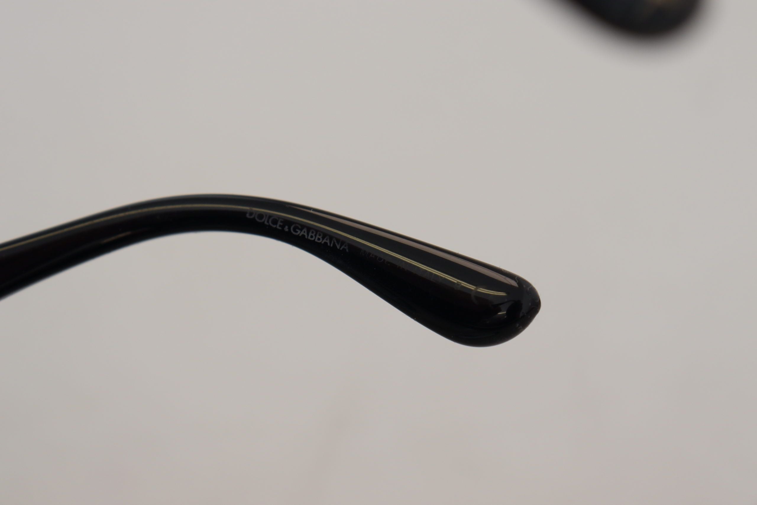 Dolce & Gabbana Black Gold Sequin Butterfly Polarized DG4326 Sunglasses Dolce & Gabbana