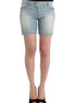 Ermanno Scervino Beachwear Blue Denim City Casual Dress Shorts Ermanno Scervino