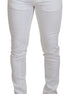 Dolce & Gabbana White Slim Skinny Stretch Cotton Denim Jeans Dolce & Gabbana