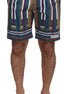 Dolce & Gabbana Multicolor Striped Stretch Cotton Shorts Dolce & Gabbana