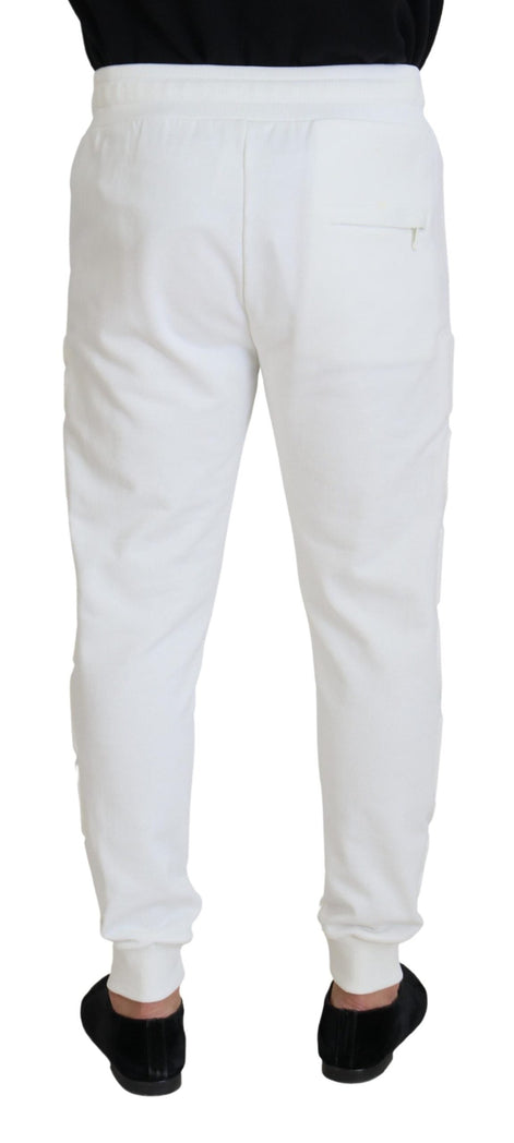 Dolce & Gabbana White Sport Logo Cotton Sweatpants Trousers Pants Dolce & Gabbana
