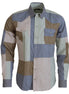 Dolce & Gabbana Multicolor Cotton Patchwork Slim Shirt Dolce & Gabbana