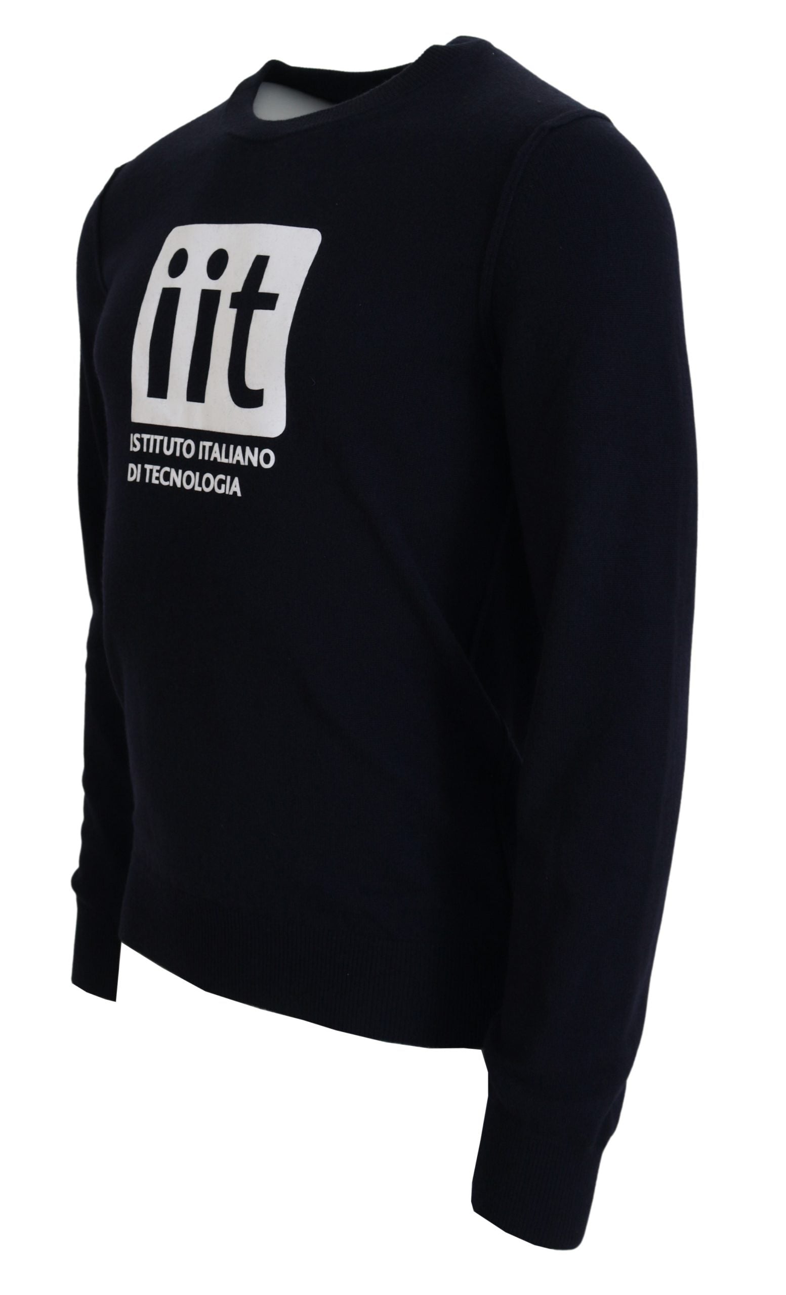 Dolce & Gabbana Blue Cashmere iit Print Pullover Sweater Dolce & Gabbana