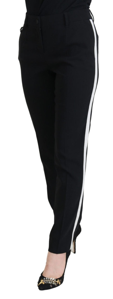 Dolce & Gabbana Black High Waist Women Pants Dolce & Gabbana