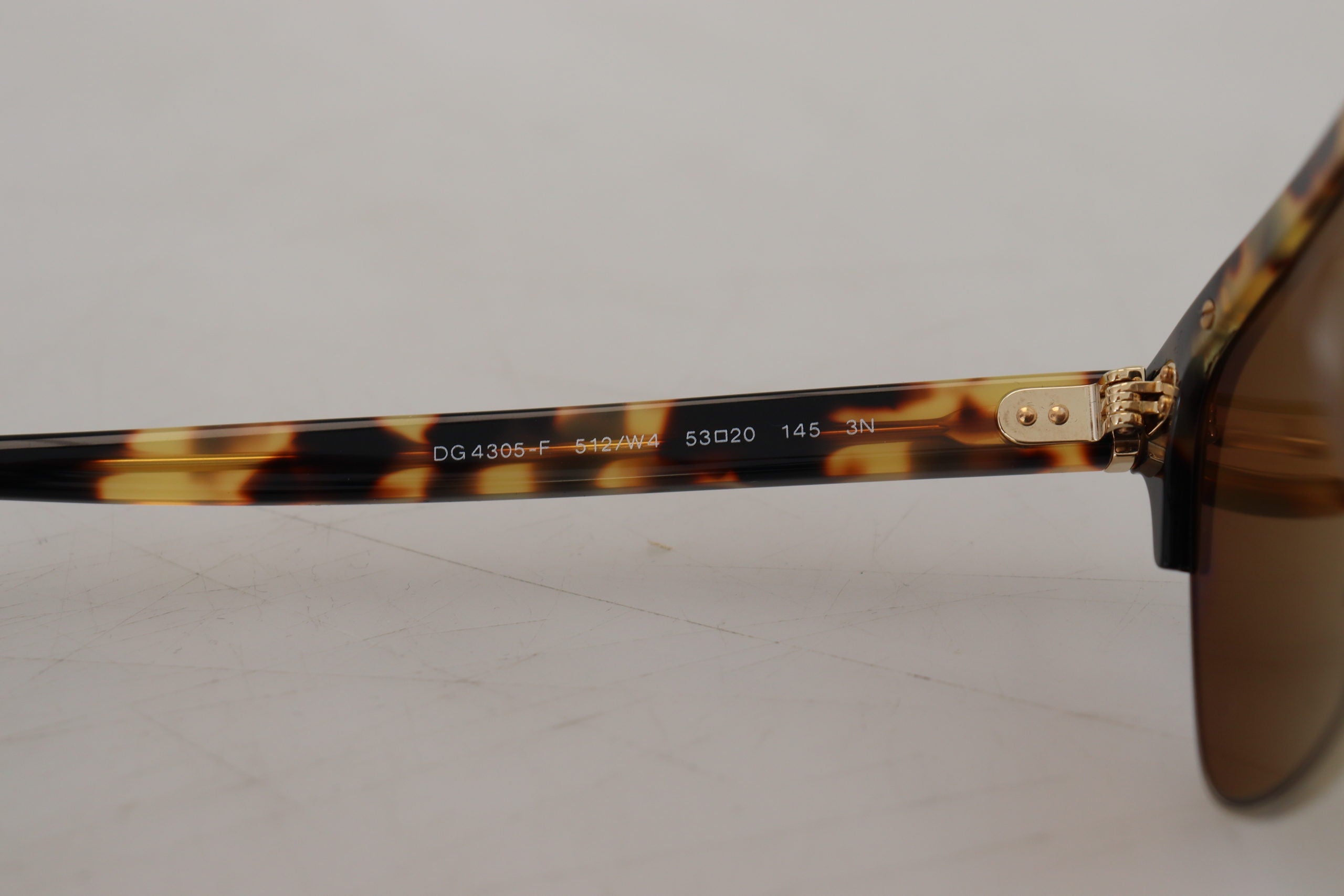 Dolce & Gabbana Brown Gold Acetate Havana DG430A Sunglasses Dolce & Gabbana