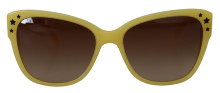 Dolce & Gabbana Yellow Acetate Frame Stars Embellishment DG4124 Sunglasses Dolce & Gabbana