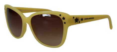 Dolce & Gabbana Yellow Acetate Frame Stars Embellishment DG4124 Sunglasses Dolce & Gabbana