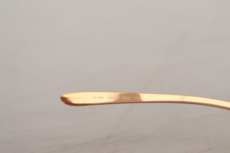 Dolce & Gabbana Pink Gold Rose Sequin Embroidery DG2202 Sunglasses Dolce & Gabbana