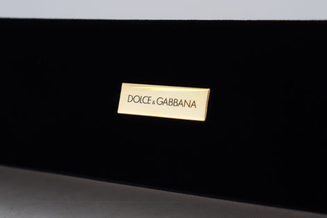 Dolce & Gabbana Black Velvet Logo Plaque Storage Bracelet Jewelry Box Dolce & Gabbana