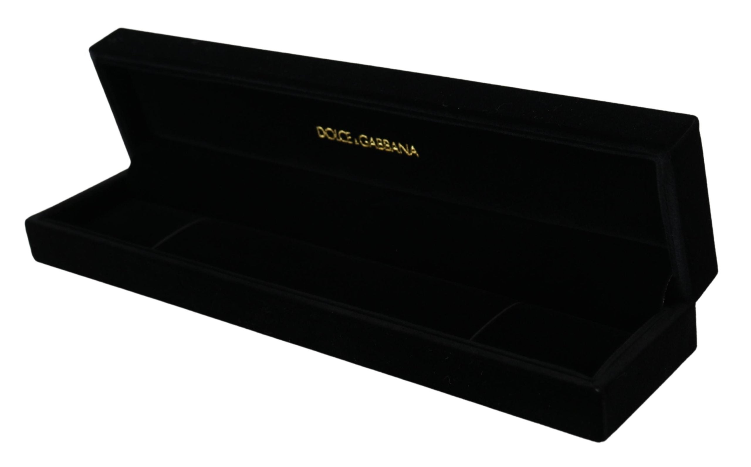 Dolce & Gabbana Black Velvet Logo Plaque Storage Bracelet Jewelry Box Dolce & Gabbana