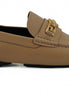 Versace Exquisite Medusa Gold-Tone Leather Loafers Versace