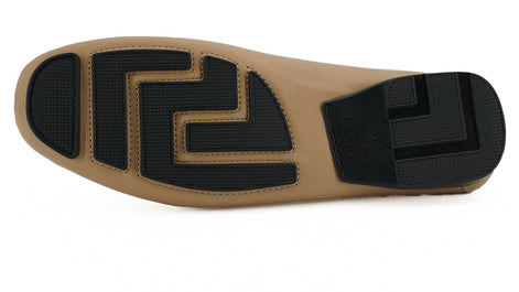 Versace Exquisite Medusa Gold-Tone Leather Loafers Versace