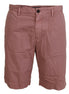 Dolce & Gabbana Pink Chinos Cotton Casual Mens Shorts Dolce & Gabbana