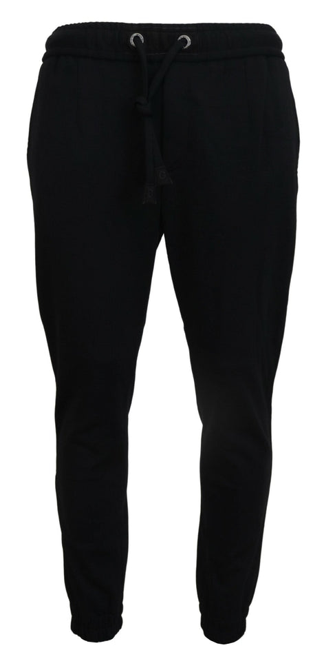 Dolce & Gabbana Black Mens Sport Wool Sweatpants Pants Dolce & Gabbana