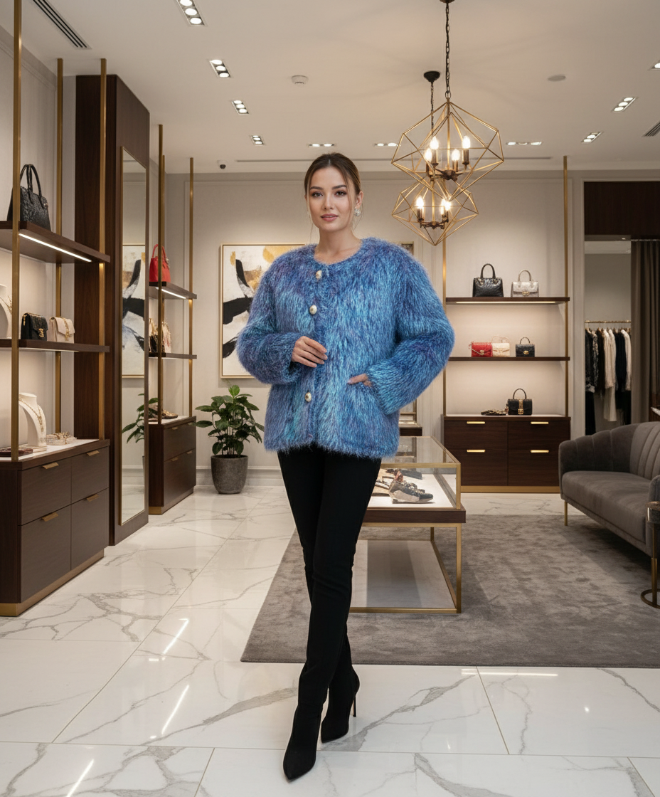 Dolce & Gabbana Multicolor Polyester Fringes Coat Jacket Dolce & Gabbana