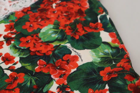 Dolce & Gabbana White Floral Wool Lace Vest Tank Top Dolce & Gabbana