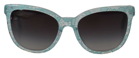 Dolce & Gabbana Blue DG4190 Lace Crystal Acetate Butterfly Sunglasses Dolce & Gabbana