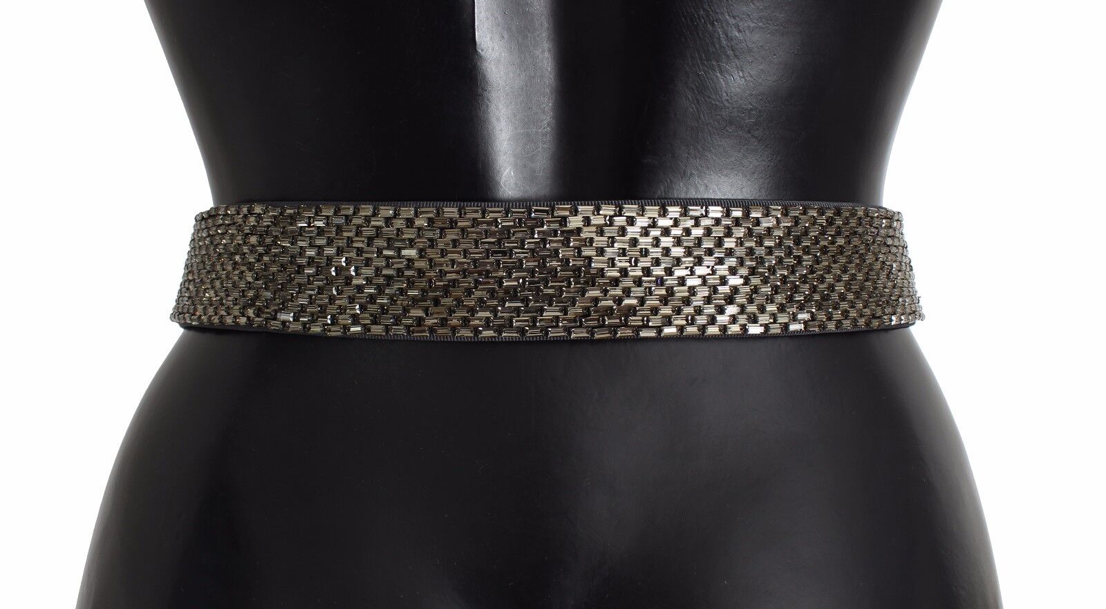 Dolce & Gabbana Multicolor Wide Crystal Buckle Sequined Belt Dolce & Gabbana